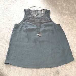 camisole top pale green H&M